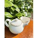 Matně bílá konvička se dvěma miskami | Bratři v čaji