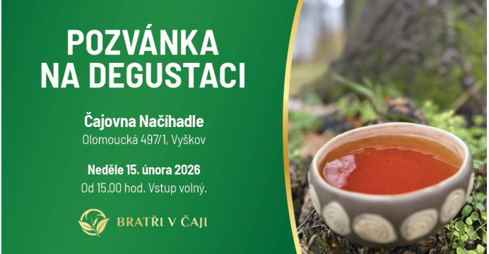 Degustace čajů ve Vyškově