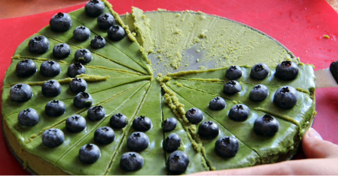 Matcha dort z krémového sýra